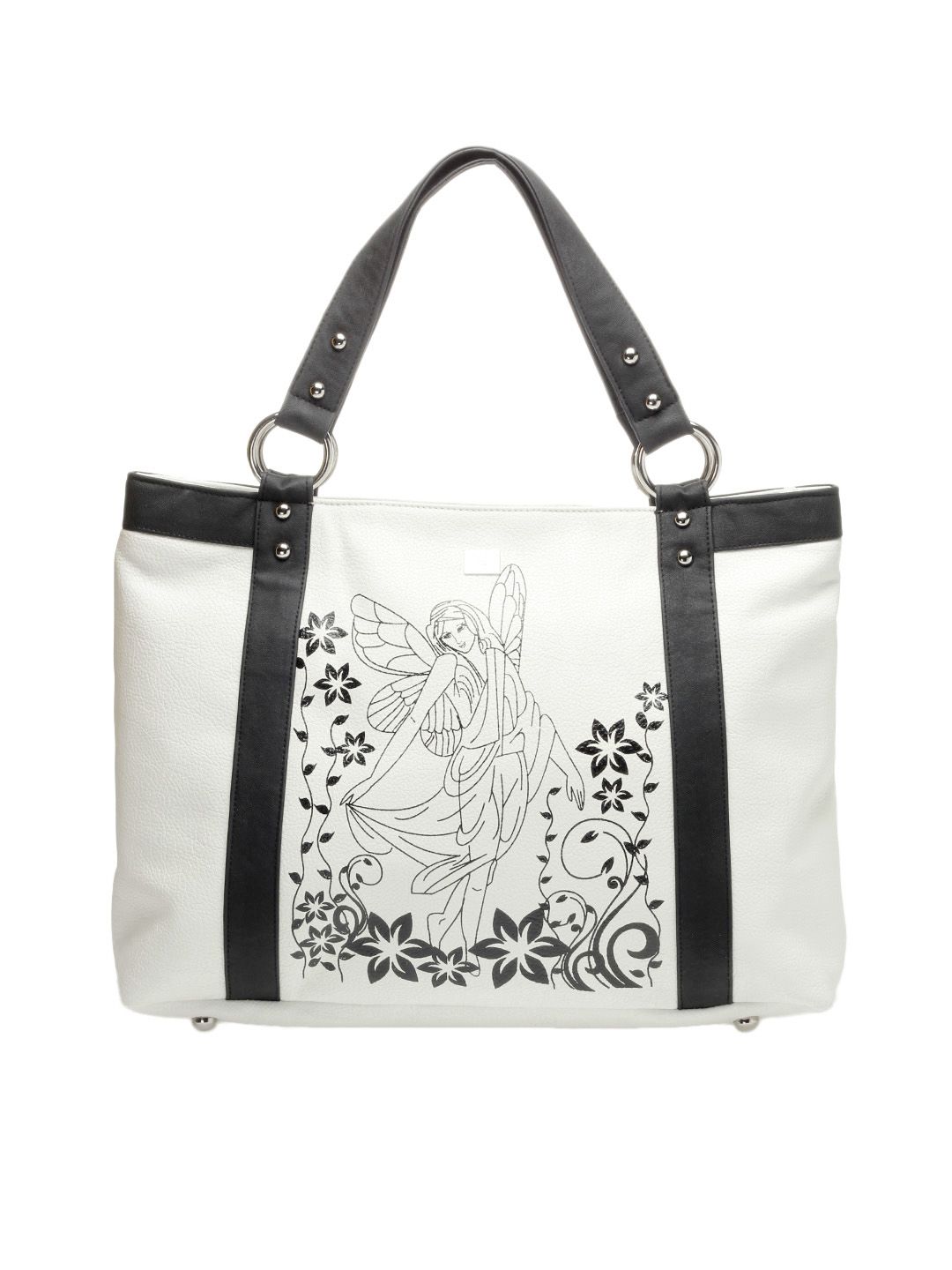 Nyk Women White Orchid Laptop Bag
