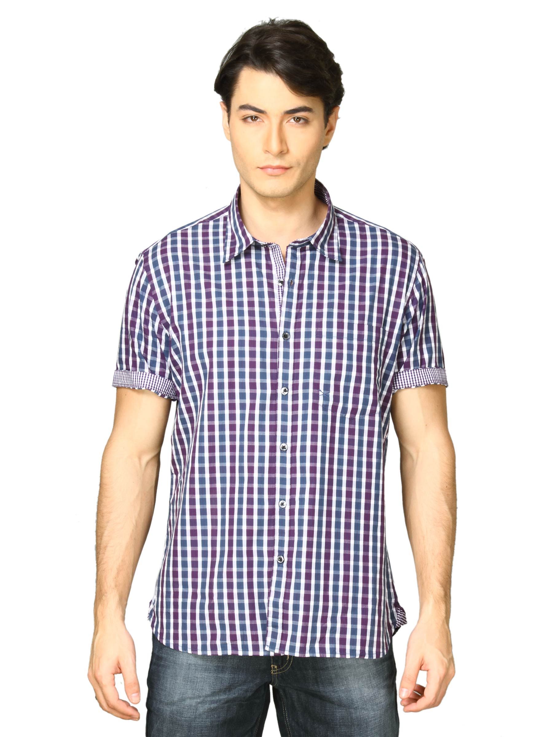 Scullers Men Scul Purple White Shirt