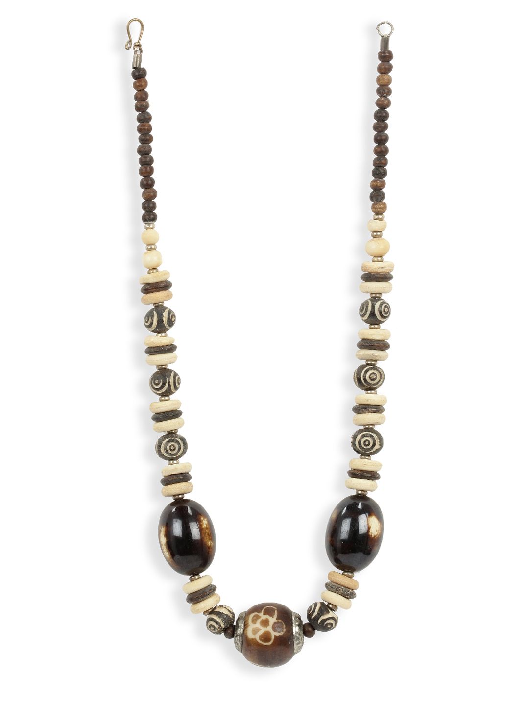 Adrika Women Cream & Brown Necklace