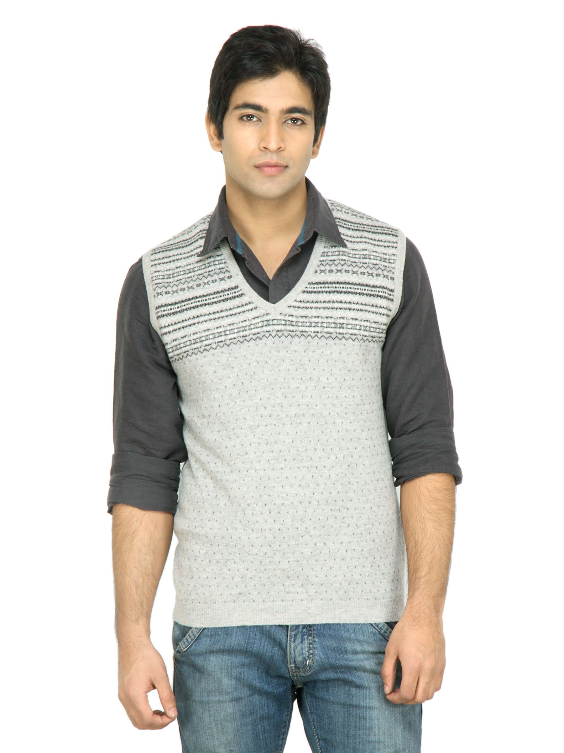 United Colors of Benetton Men Grey Sweater