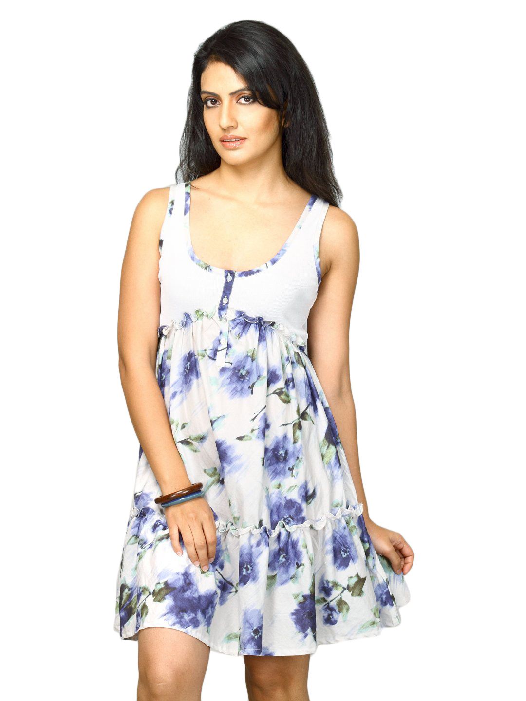 UCB Womens Sleeveless Off White Dress