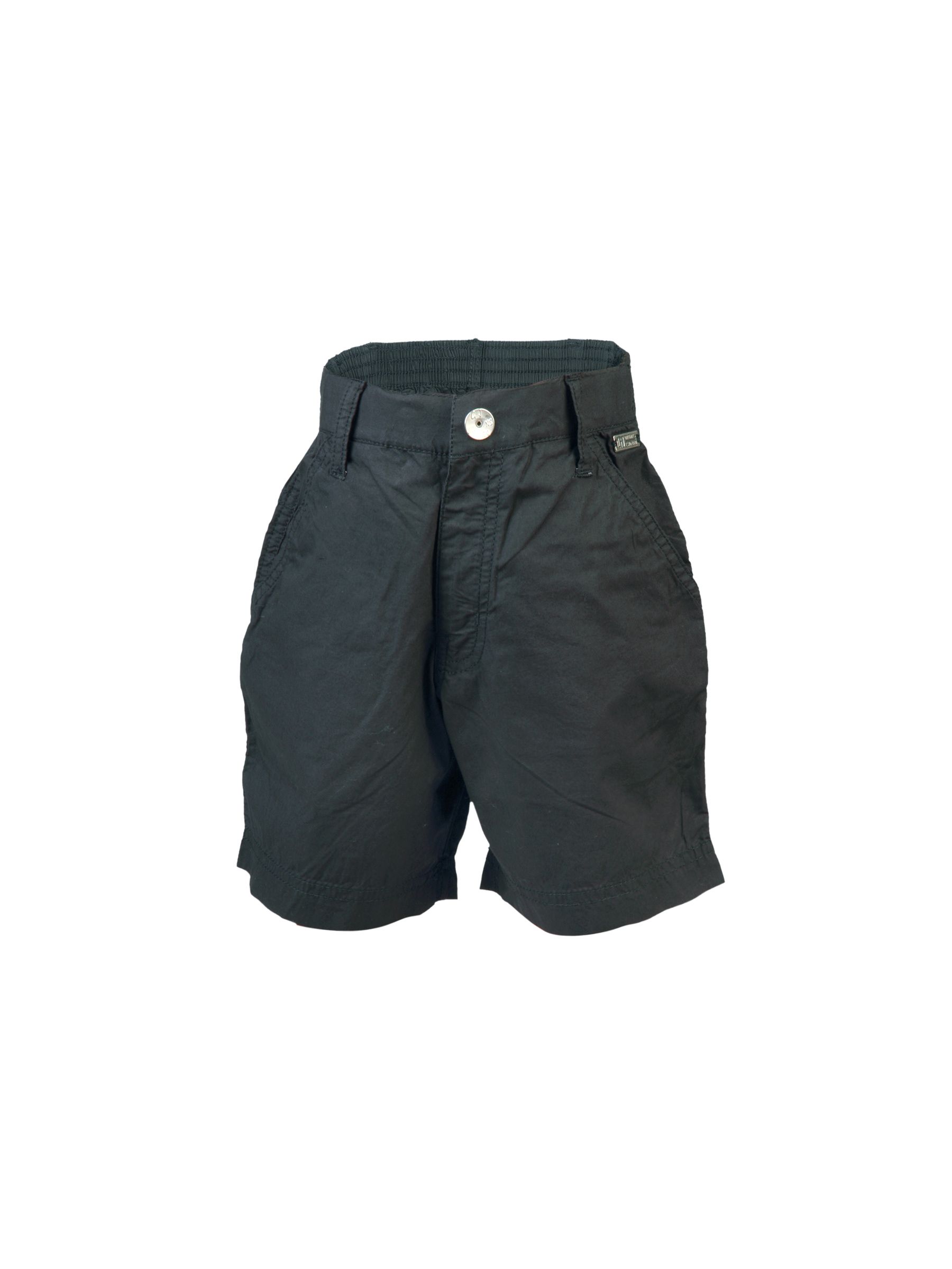 Gini and Jony Kids Boys Solid Black Shorts
