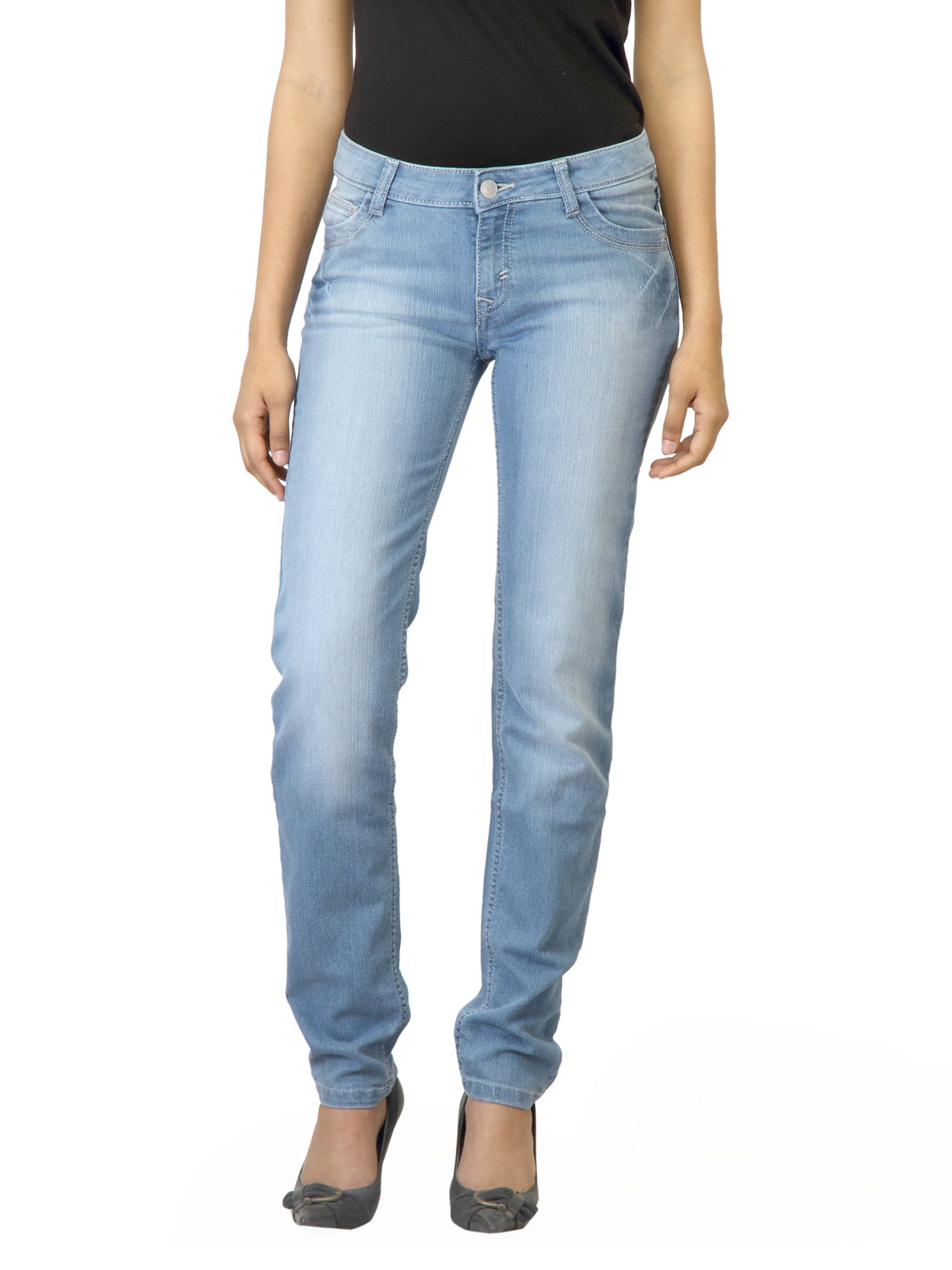 Jealous 21 Women Washed Light Blue Jeans