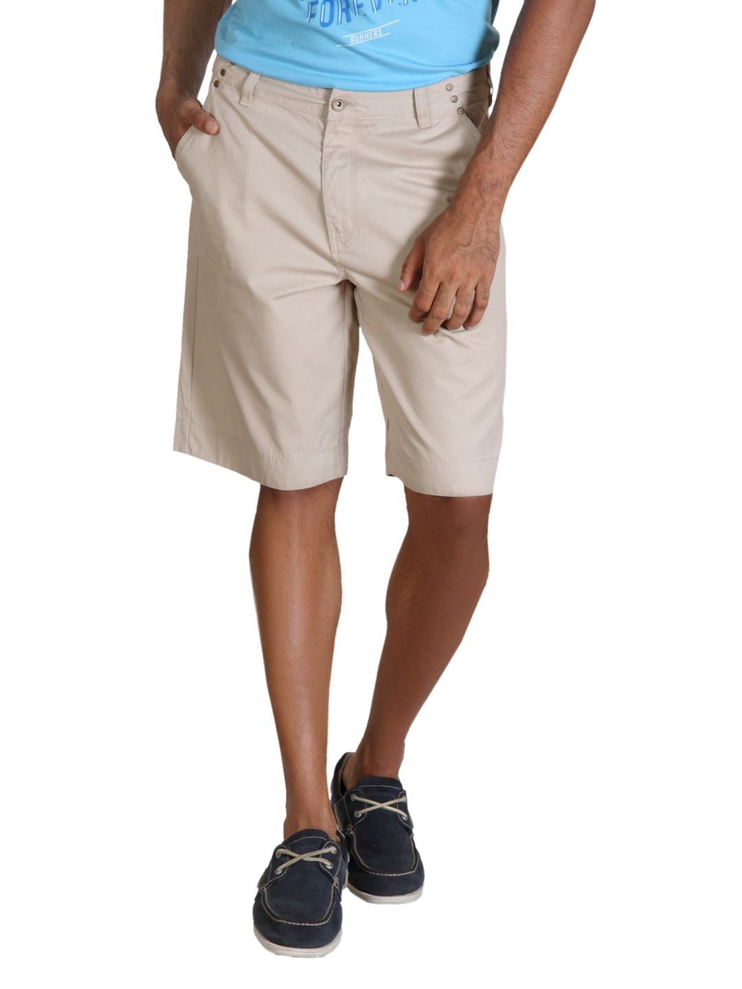 John Players Men Beige Shorts