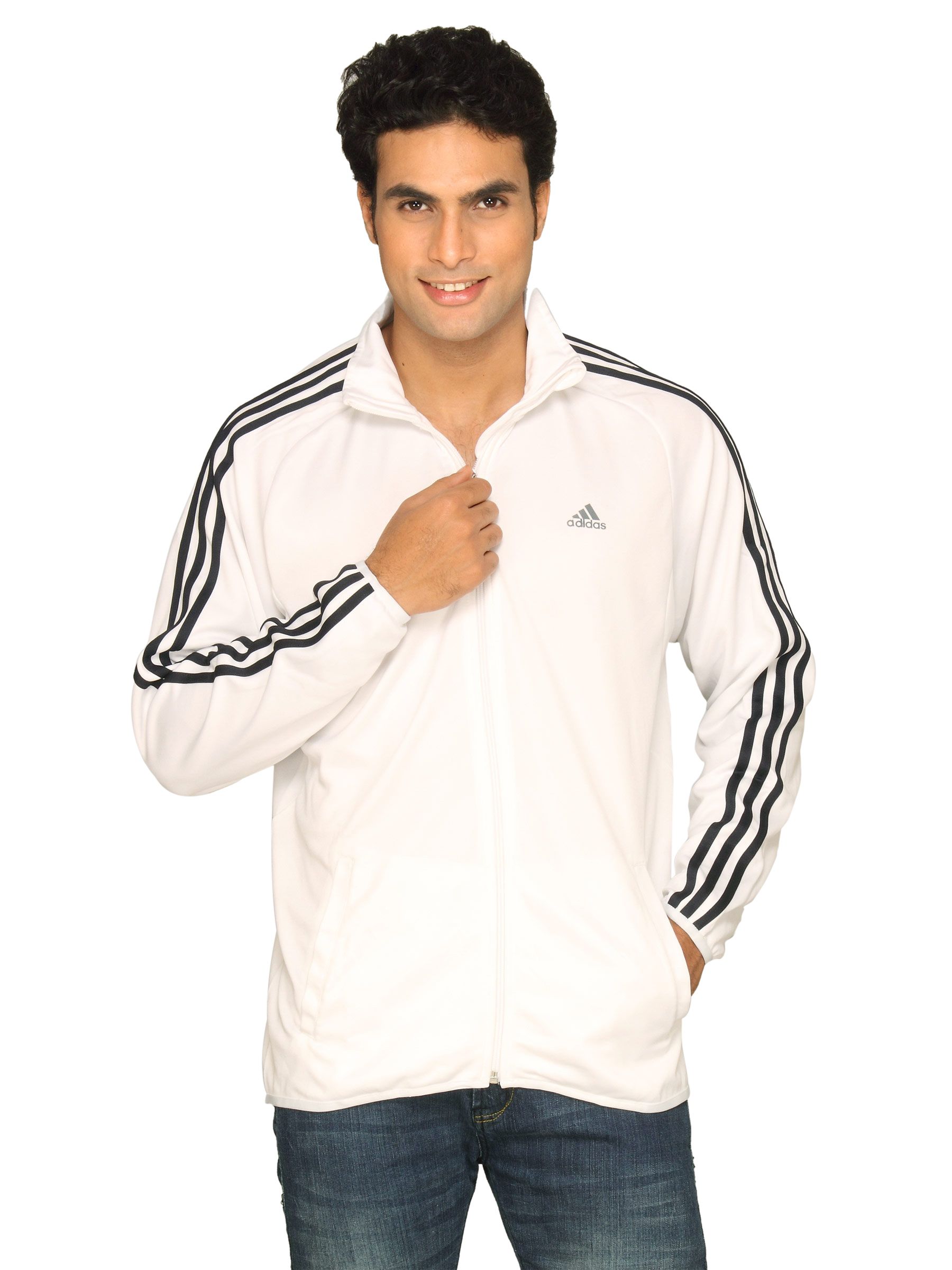 ADIDAS Men Top White Jacket