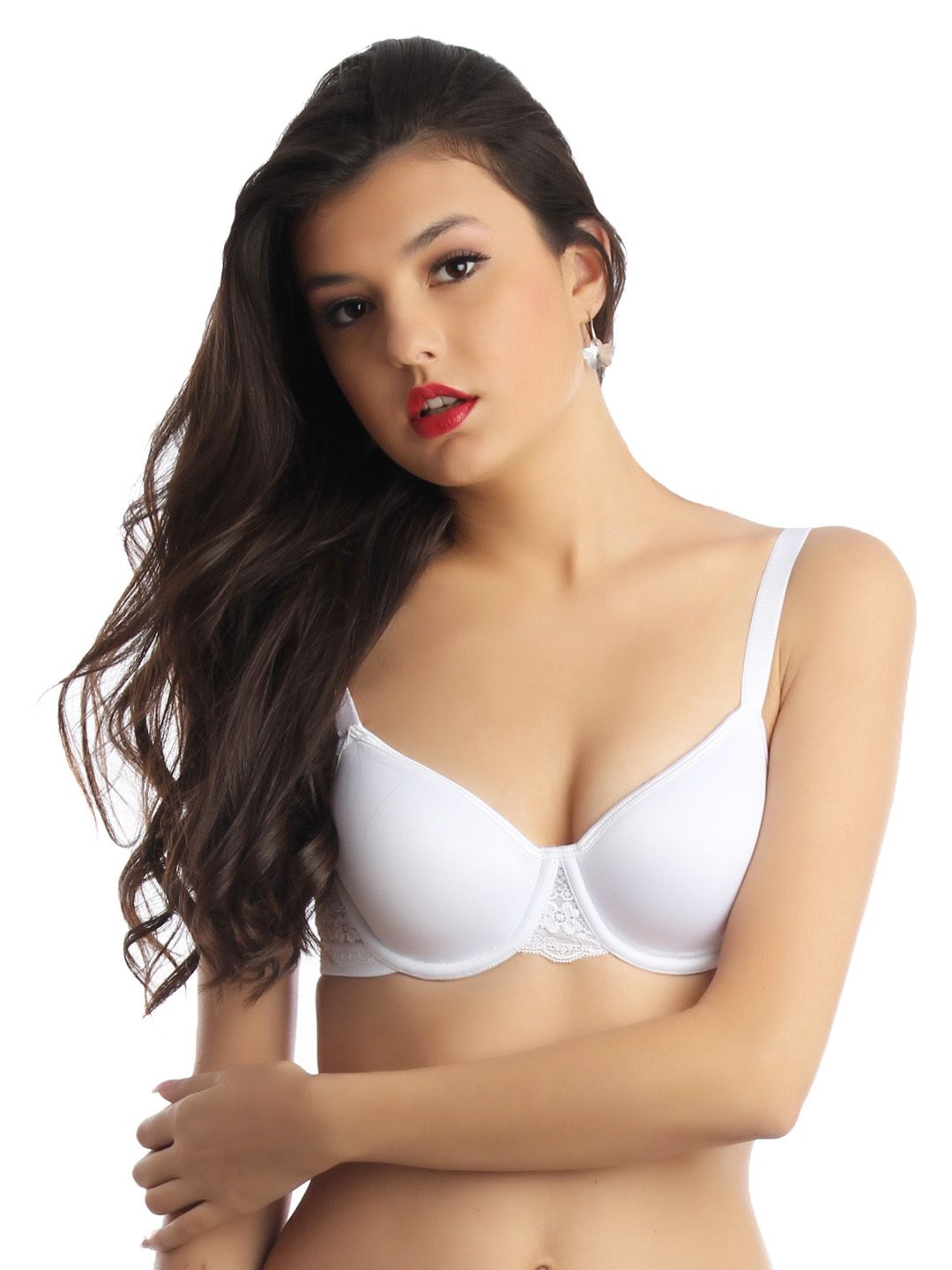 Enamor White Bra