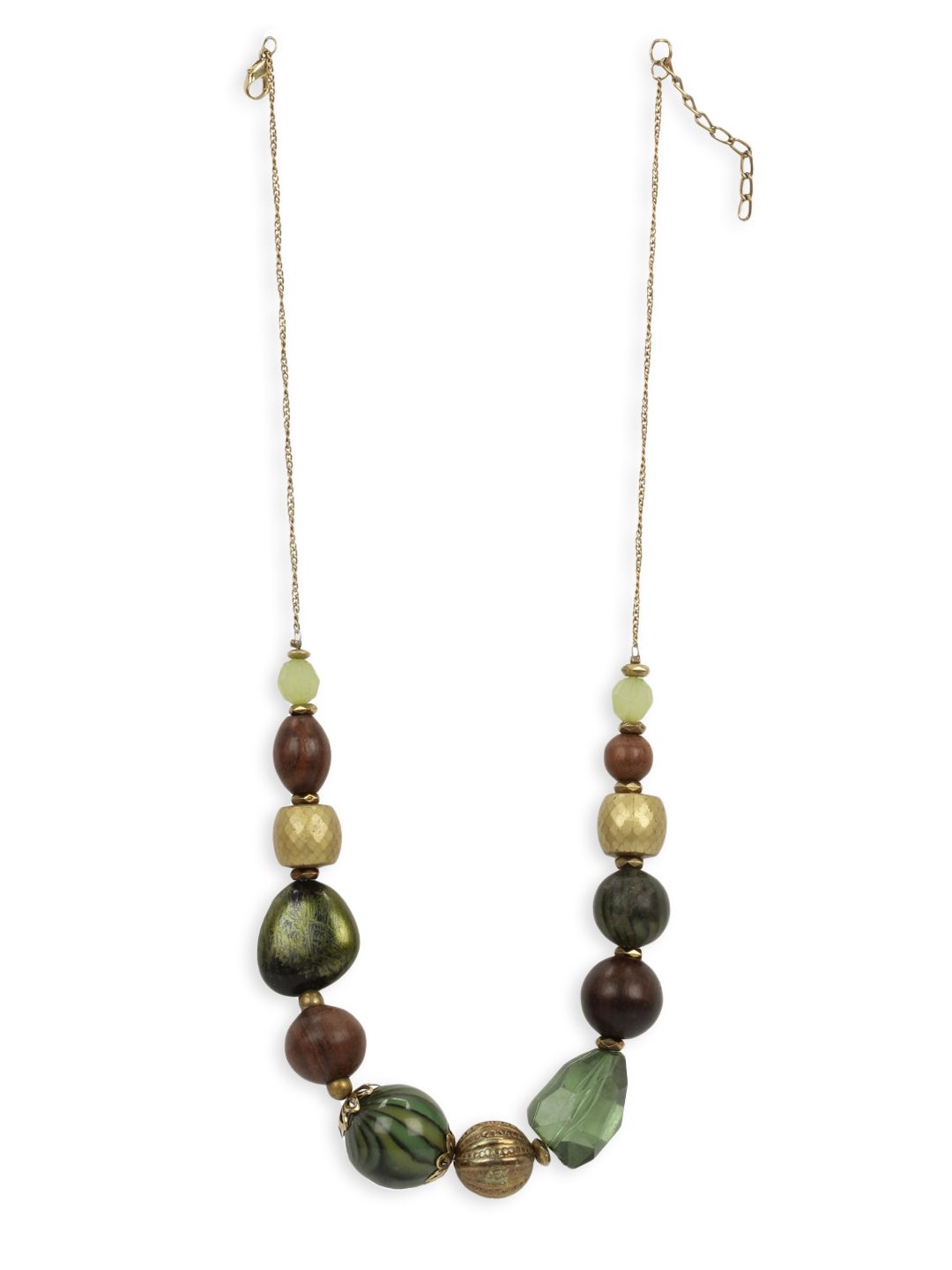 Adrika Women Green & Brown Necklace