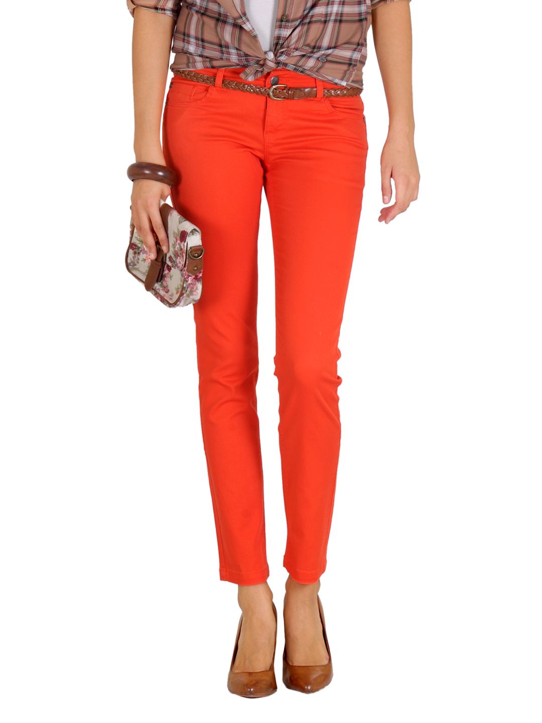 ONLY Women Orange Trousers