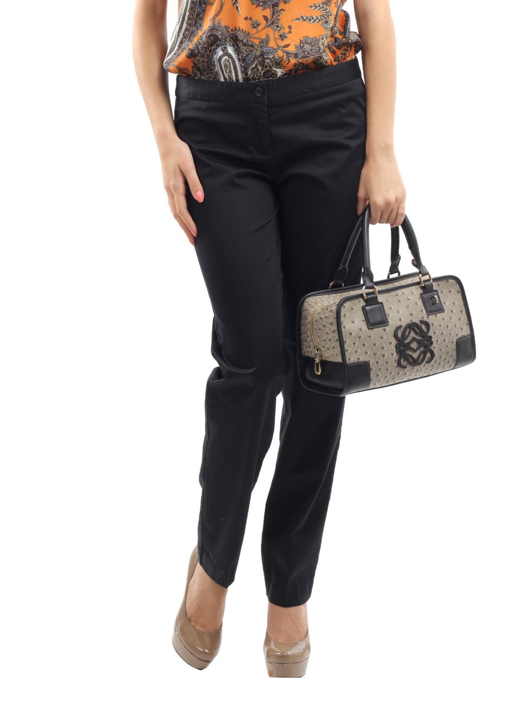 United Colors of Benetton Women Black Trouser