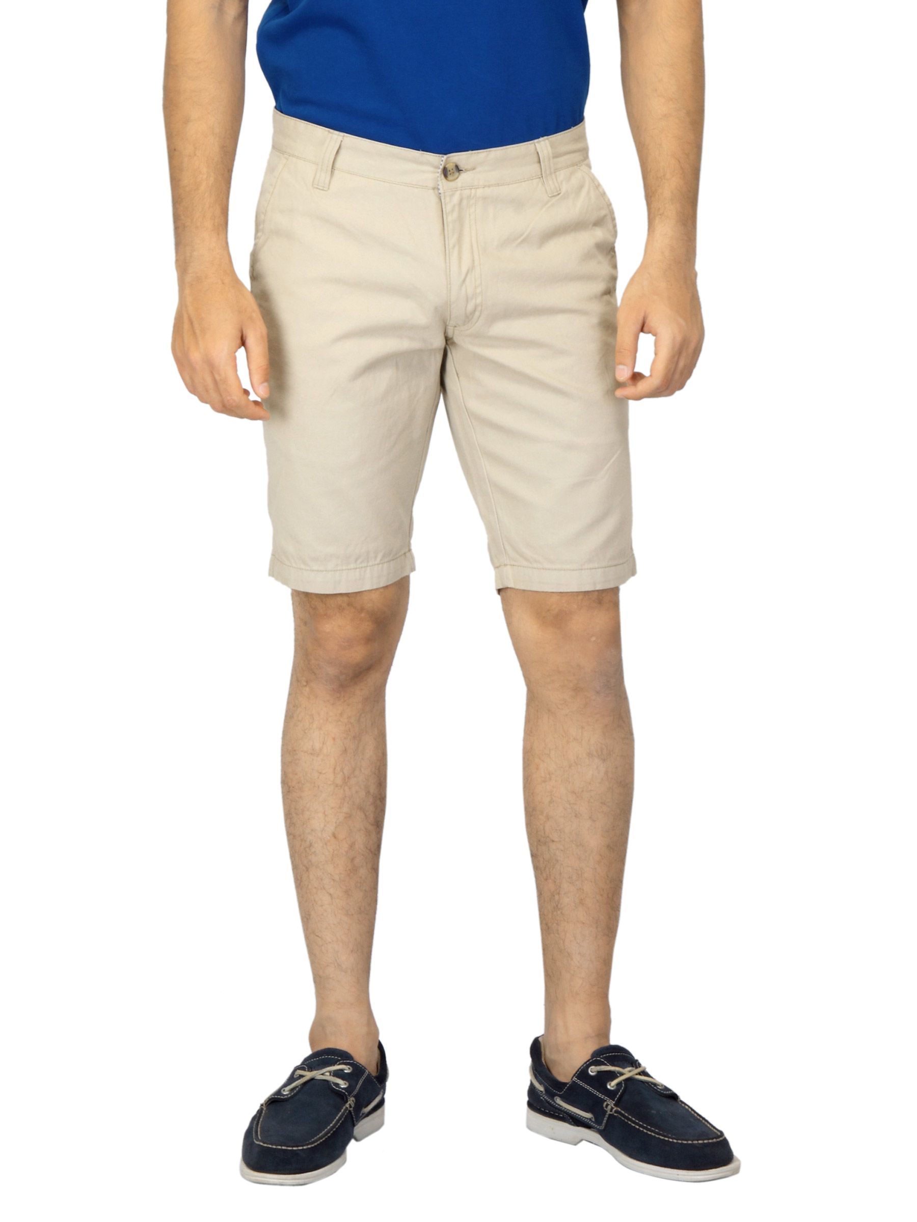 Scullers Men Beige Shorts