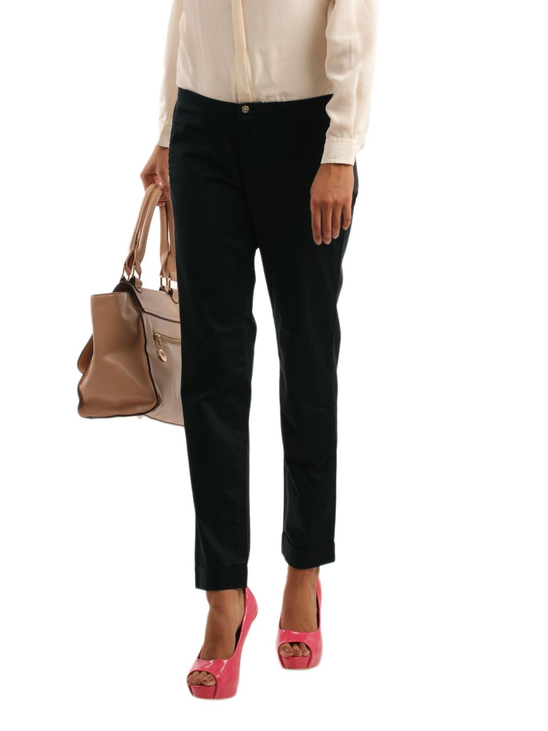 United Colors of Benetton Women Black Trouser