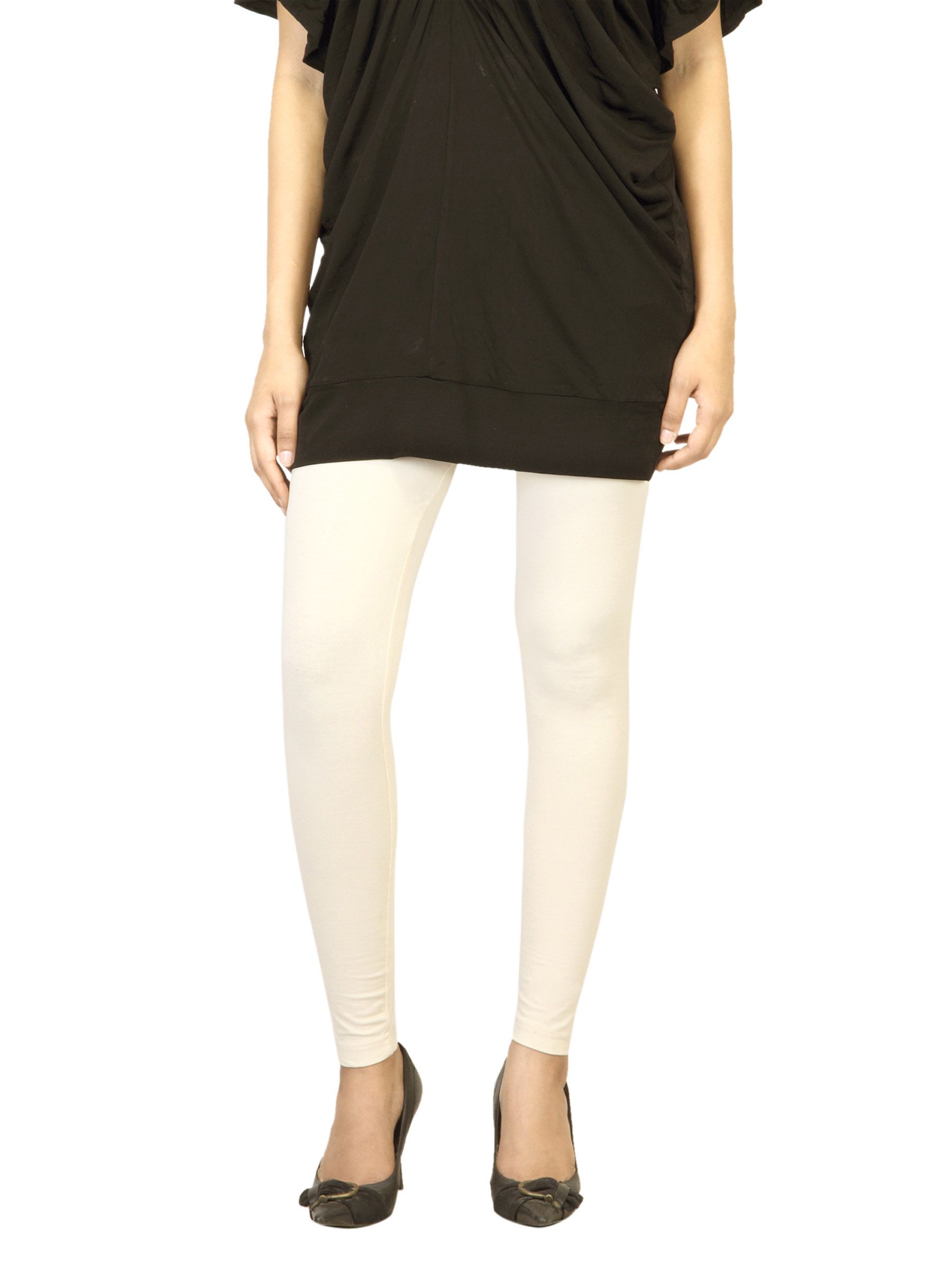 Femella Women Cream Leggings
