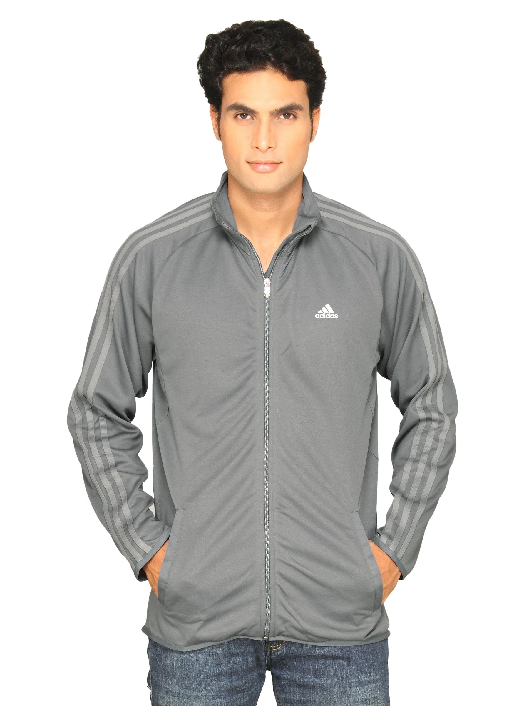 ADIDAS Men Top Grey Jacket