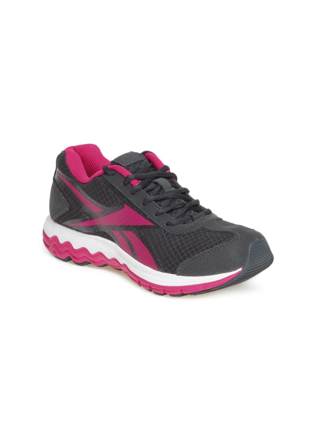 Reebok Women Charcoal Grey Fuel Techno Sports Shoes